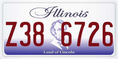 IL license plate Z386726