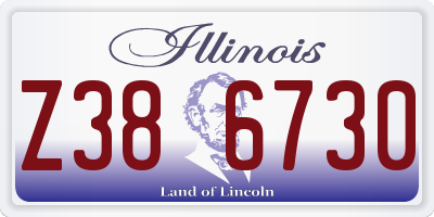 IL license plate Z386730