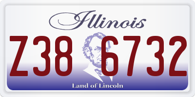 IL license plate Z386732