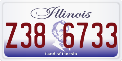 IL license plate Z386733