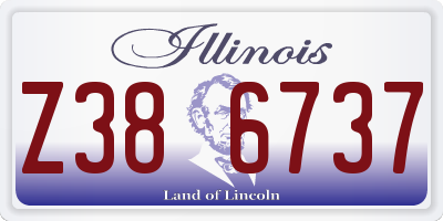 IL license plate Z386737