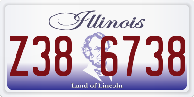 IL license plate Z386738