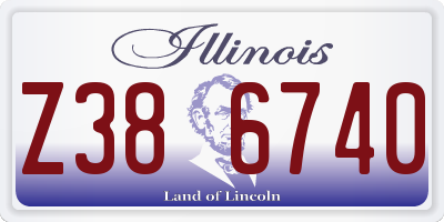 IL license plate Z386740
