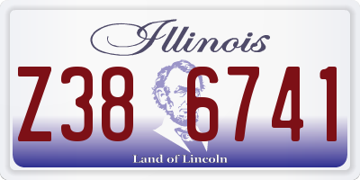 IL license plate Z386741