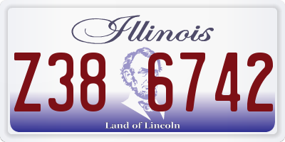 IL license plate Z386742
