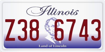 IL license plate Z386743