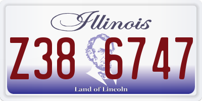 IL license plate Z386747
