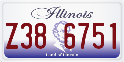 IL license plate Z386751