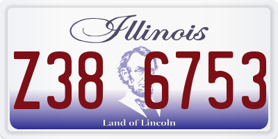 IL license plate Z386753