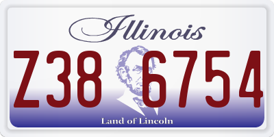 IL license plate Z386754