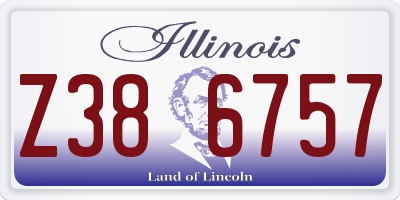 IL license plate Z386757