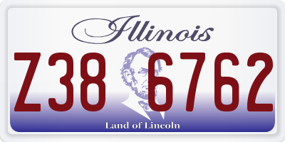 IL license plate Z386762