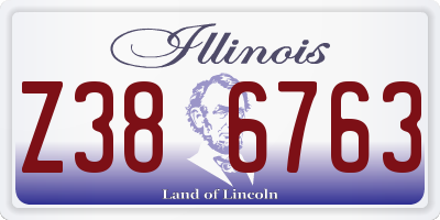 IL license plate Z386763