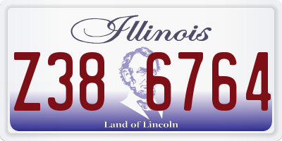 IL license plate Z386764