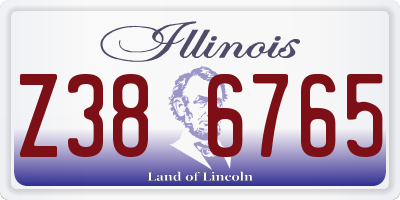 IL license plate Z386765