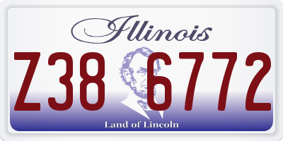 IL license plate Z386772
