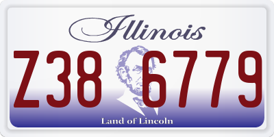 IL license plate Z386779