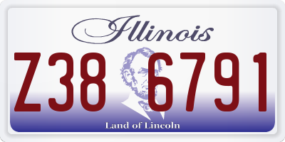 IL license plate Z386791