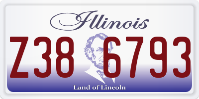 IL license plate Z386793