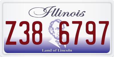 IL license plate Z386797
