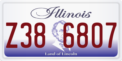 IL license plate Z386807