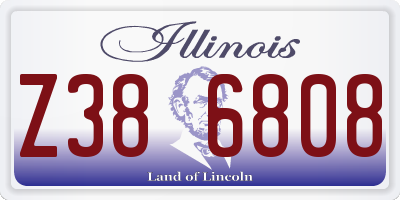 IL license plate Z386808