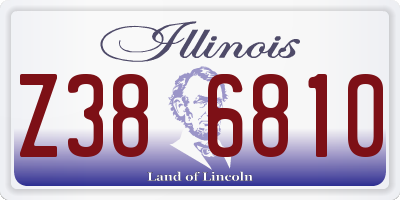 IL license plate Z386810