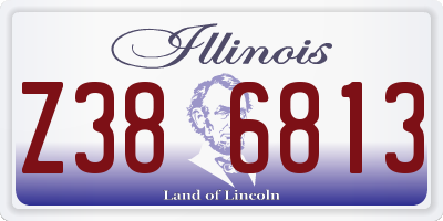IL license plate Z386813