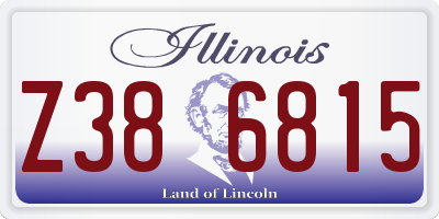 IL license plate Z386815