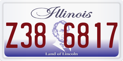 IL license plate Z386817