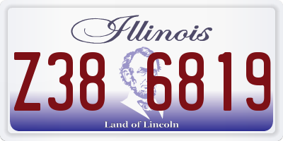 IL license plate Z386819