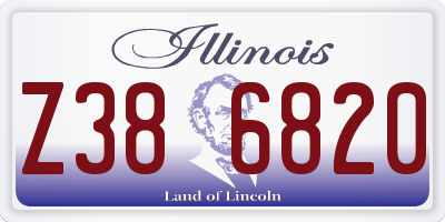 IL license plate Z386820