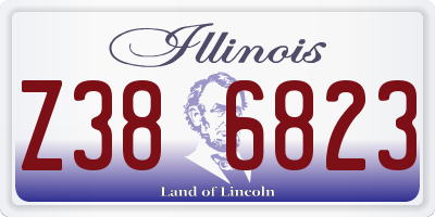 IL license plate Z386823