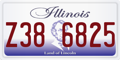 IL license plate Z386825