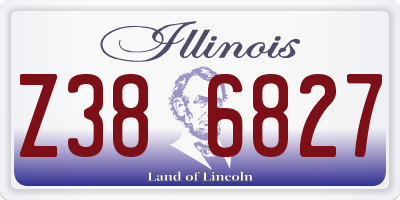 IL license plate Z386827
