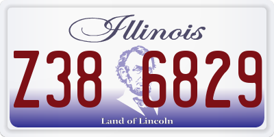 IL license plate Z386829