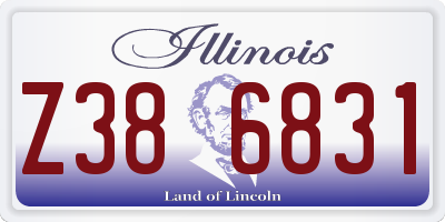 IL license plate Z386831