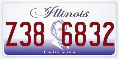 IL license plate Z386832