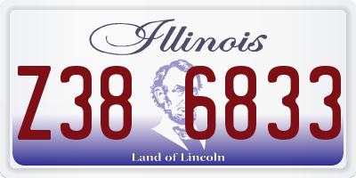 IL license plate Z386833