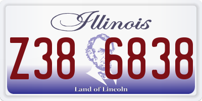 IL license plate Z386838