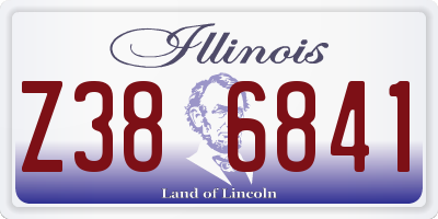 IL license plate Z386841