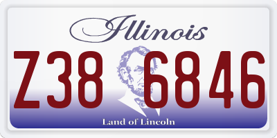 IL license plate Z386846