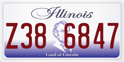 IL license plate Z386847