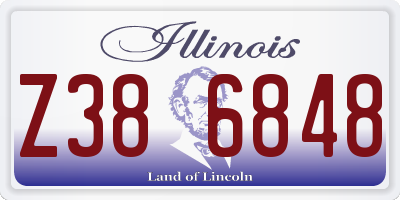 IL license plate Z386848