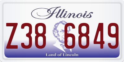 IL license plate Z386849