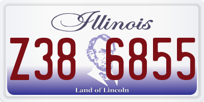 IL license plate Z386855
