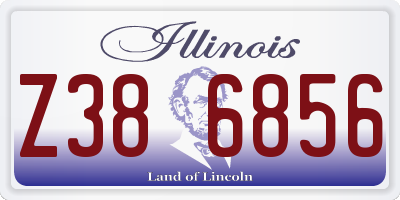 IL license plate Z386856