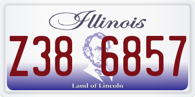 IL license plate Z386857