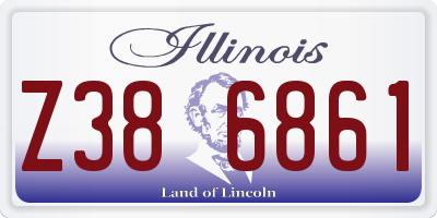 IL license plate Z386861