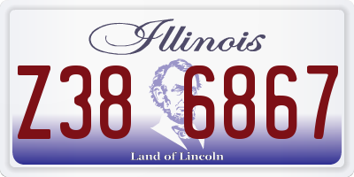 IL license plate Z386867